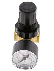 Régulateur de pression G1/4'' 330l/min 0.5-10.0bar/7-145psi Air Eau Laiton Standard 0