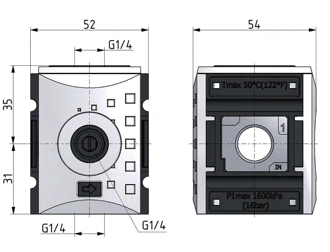 Distributeur G1/4 2700 l/min Futura 1