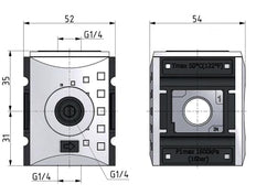 Distributeur G1/4 2700 l/min Futura 1