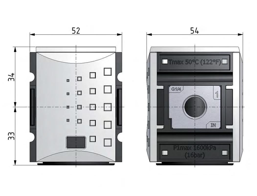 Distributeur G1/4 1250 l/min avec clapet anti-retour Futura 1
