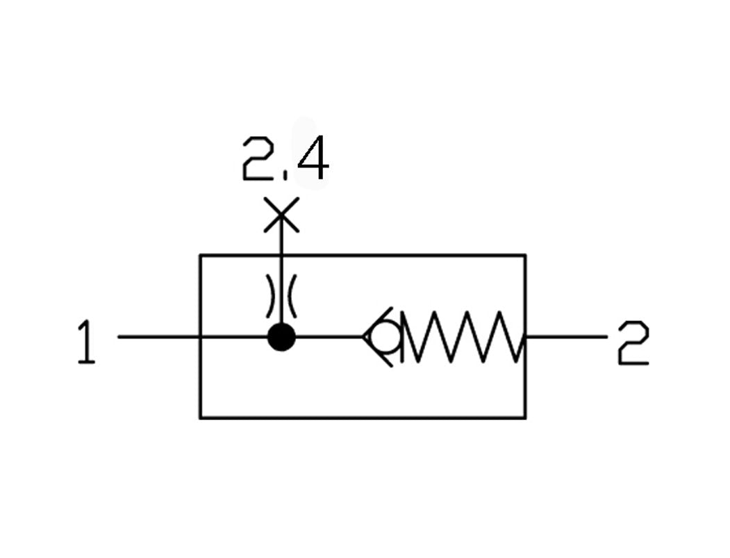 Distributeur G3/8 1250 l/min avec clapet anti-retour Futura 1