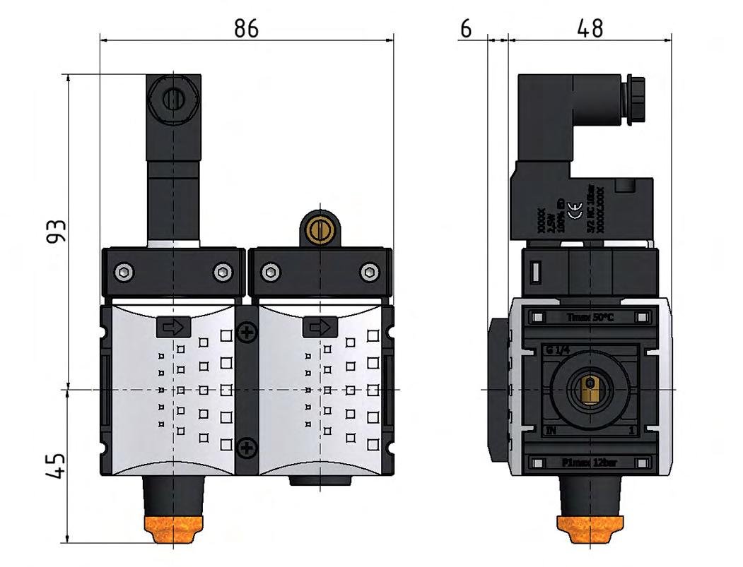 Soupape de démarrage progressif G1/4 230VAC 1300 l/min Futura 0