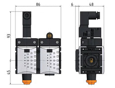 Vanne à démarrage progressif 1/4'' 115VAC 1300l/min Futura 0