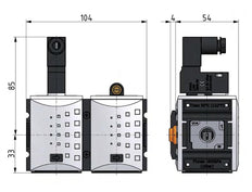 Vanne à démarrage progressif 3/8'' et 1/4'' 230VAC 1300l/min Futura 1