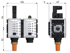 Vanne à démarrage progressif 3/8'' et 1/2'' 115VAC 3400l/min Futura 2