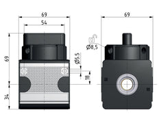 Vanne à boisseau sphérique 3/2 G3/4 11000 l/min Multifix 2