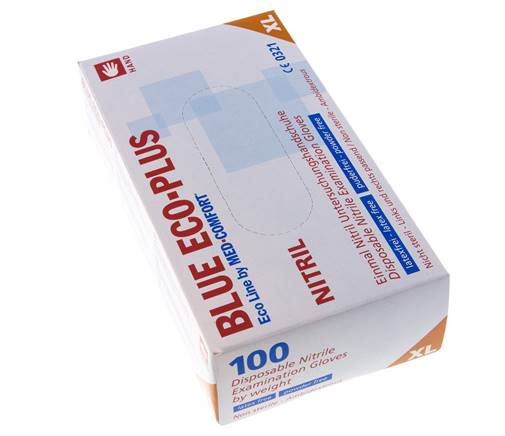 Gants jetables non poudrés en nitrile Taille XL (100 pièces) Covid