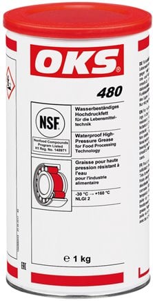 Graisse haute pression pour l'industrie alimentaire imperméable à l'eau 25kg OKS 480