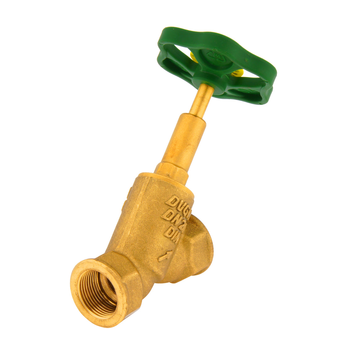 Rp3'' Laiton Vanne À Siège Incliné PTFE 10 Bar Eau Potable- AL2BM