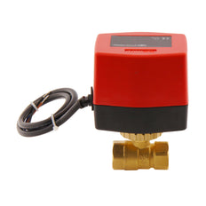 Vanne à bille electrique BW2 1/2'' 2 voies 24V AC 3 points