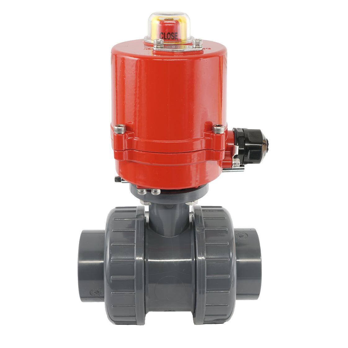 50mm 24V DC VDL 2 voies PVC vanne à bille électrique