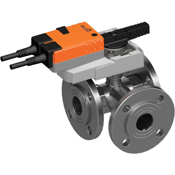 Belimo Vanne À Bille 3 Voies DN40 Bride Kvs31 24VAC/DC 90s BACnet/Modbus 10Nm IP40 R7040R-B3/VNR24A-LP1