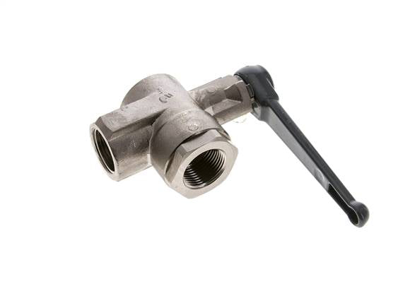 Vanne à bille en laiton 2 voies à angle droit G 3/4 pouce