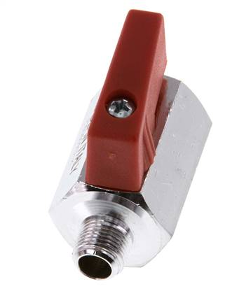 Mâle vers femelle G 1/8 pouce 2 voies Mini vanne à bille en laiton 15 Bar