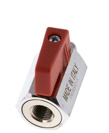 Mâle vers femelle G 1/8 pouce 2 voies Mini vanne à bille en laiton 15 Bar