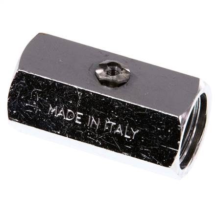 Mini vanne à boisseau sphérique en laiton à 2 voies G 3/8 pouces, actionnée par un tournevis, 15 bars