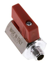 Mâle vers femelle G 1/8 pouce 2 voies Mini vanne à bille en laiton 15 Bar