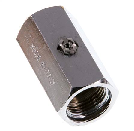 Mini vanne à boisseau sphérique en laiton à 2 voies G 3/8 pouces, actionnée par un tournevis, 15 bars