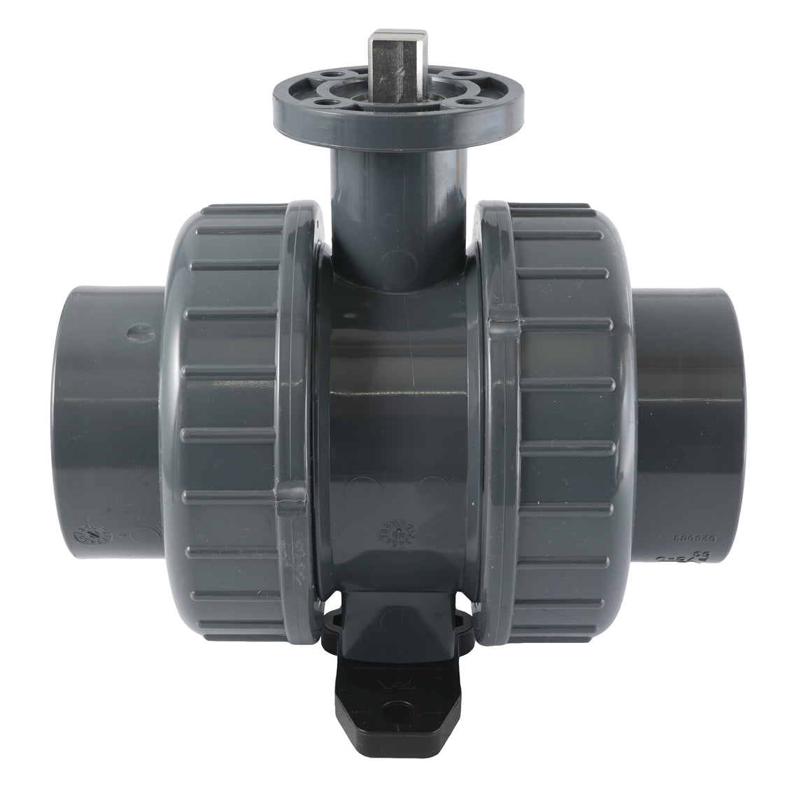 63mm Vanne À Boule PVC 2 Voies ISO-Top Socket - 614 - VDL