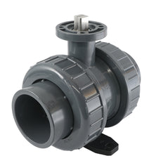 63mm Vanne À Boule PVC 2 Voies ISO-Top Socket - 614 - VDL