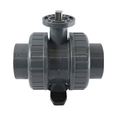 63mm Vanne À Boule PVC 2 Voies ISO-Top Socket - 614 - VDL