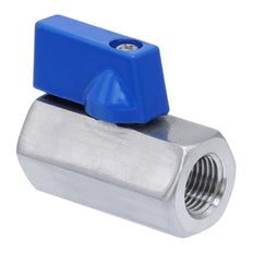 G 1'' F/F Vanne À Bille Mini En Acier Inoxydable 69 Bar PTFE - TamesonPRO 1113-100-F