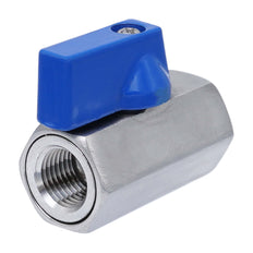 G 1'' F/F Vanne À Bille Mini En Acier Inoxydable 69 Bar PTFE - TamesonPRO 1113-100-F