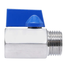 G 1/8'' M/F Vanne À Bille Mini En Acier Inoxydable 69 Bar PTFE - TamesonPRO 1113-018-MF