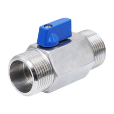G 1'' M/M Vanne À Bille Mini En Acier Inoxydable 69 Bar PTFE - TamesonPRO 1113-100-M