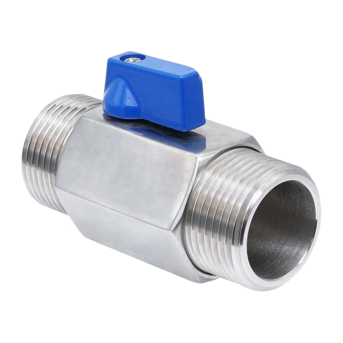 G 3/8'' M/M Vanne À Bille Mini En Acier Inoxydable 69 Bar PTFE - TamesonPRO 1113-038-M