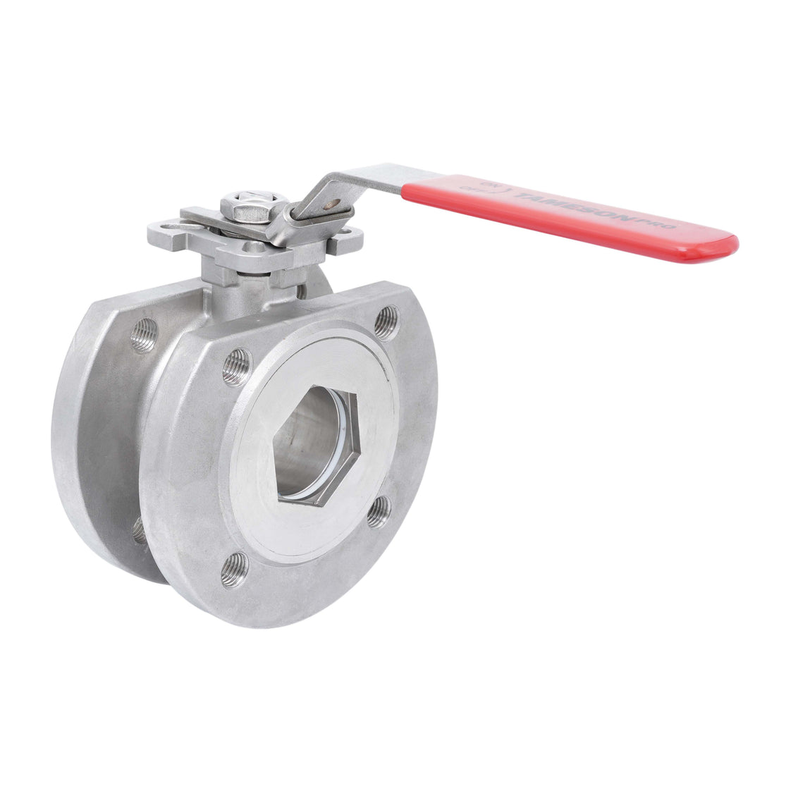 DN20 PN40 1-Pièce 2-Chemins Acier Inoxydable Bride Vanne À Bille PTFE ISO-Top F03 - TamesonPRO 1122-020