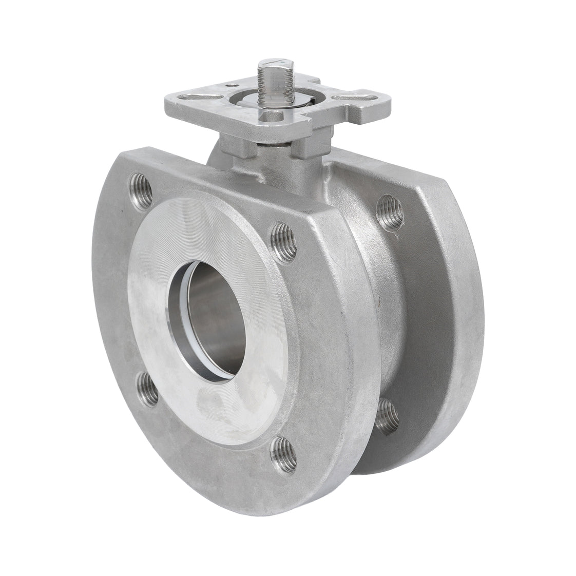 DN20 PN40 1-Pièce 2-Chemins Acier Inoxydable Bride Vanne À Bille PTFE ISO-Top F03 - TamesonPRO 1122-020