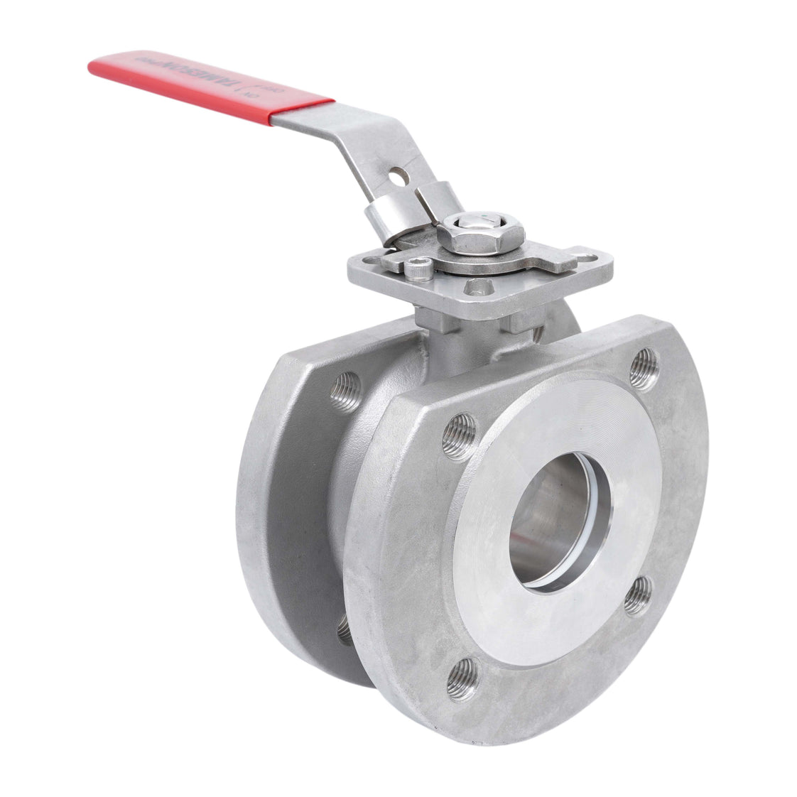 DN20 PN40 1-Pièce 2-Chemins Acier Inoxydable Bride Vanne À Bille PTFE ISO-Top F03 - TamesonPRO 1122-020