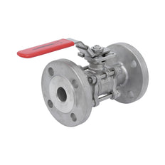 DN15 PN40 Vanne À Bille Flanquée En Acier Inoxydable À 3 Pièces 2 Voies PTFE ISO-Top F03/F04 - TamesonPRO 1124-015