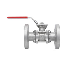 DN25 PN40 Vanne À Bille Flanquée En Acier Inoxydable 3 Pièces 2 Voies PTFE ISO-Top F04/F05 - TamesonPRO 1124-025