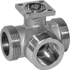 Belimo Vanne À Bille 3 Voies G1-1/4 Kvs21 100-240VAC Cas De Défaillance 35s 3-Point 5Nm IP54 SPDT R520/NRFD230A-3-S2