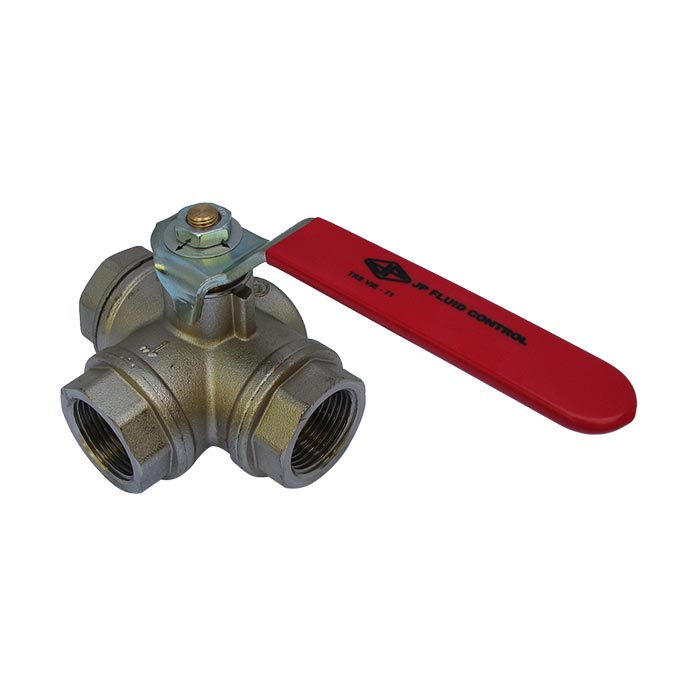 70 - Vanne à bille G1-1/4'' 3 voies (L) F/F/F