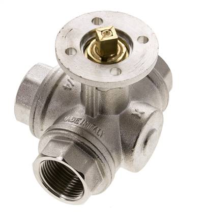 Robinet à boisseau spherique 3 voies en T G3/4'' en laiton ISO-Top 40bar - BL3BAT