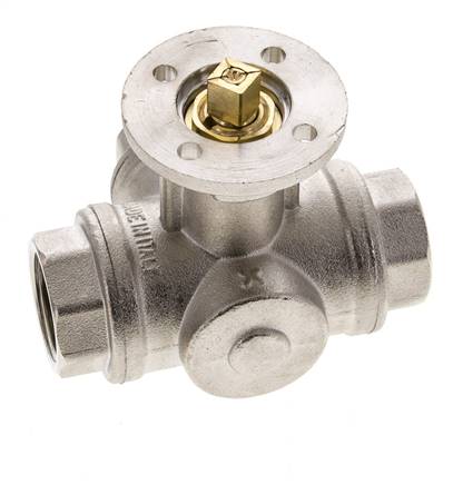 Robinet à boisseau spherique 3 voies en T G3/4'' en laiton ISO-Top 40bar - BL3BAT