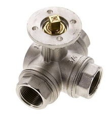 Robinet à boisseau spherique 3 voies en T G3/4'' en laiton ISO-Top 40bar - BL3BAT