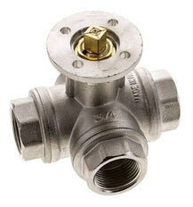 Robinet à boisseau spherique 3 voies en T G3/4'' en laiton ISO-Top 40bar - BL3BAT
