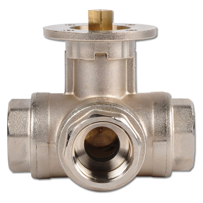 Robinet à boisseau spherique à 3 voies en L G2-1/2'' en laiton ISO-Top 40bar - BL3BAL