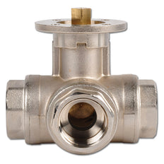 Robinet à boisseau spherique à 3 voies en L G2-1/2'' en laiton ISO-Top 40bar - BL3BAL