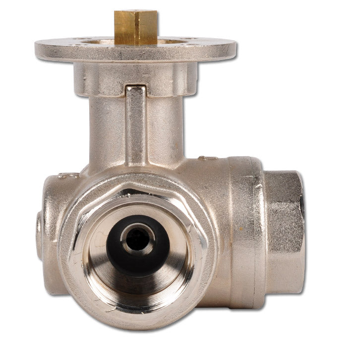Robinet à boisseau spherique 3 voies en T G2'' en laiton ISO-Top 40bar - BL3BAT