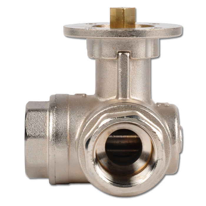 Robinet à boisseau spherique 3 voies en T G1'' en laiton ISO-Top 40bar - BL3BAT