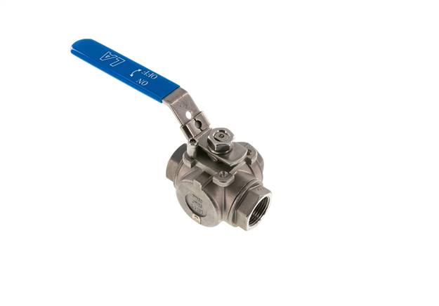 G 1 Pouce Vanne À Boule En Acier Inoxydable À 3 Voies En L