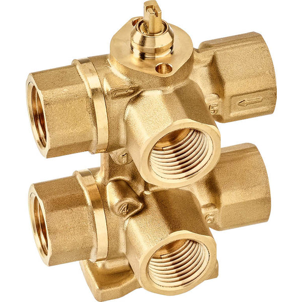 Belimo Vanne De Régulation 6 Voies Rp1/2 Kvs0.25 24VAC/DC 75s 0-10V 1Nm IP40 Borne R3015-P25-P25-B1/CQ24A-SZ-T