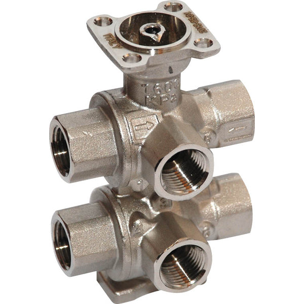 Belimo Vanne De Régulation 6 Voies Rp1/2 Kvs0.4/1.8 24VAC/DC 90s BACnet/Modbus 10Nm IP40 RJ12 R3015-P4-1P8-B2/NR24A-MOD-J6
