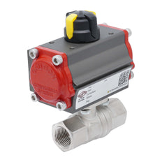 Vanne À Bille Pneumatique G1 1/2'' Laiton Double Effet