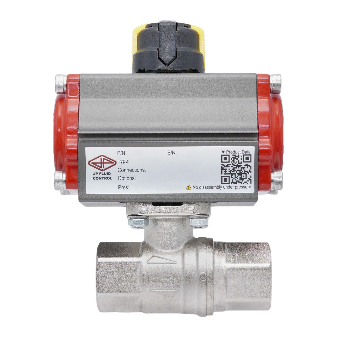 Vanne À Bille Pneumatique G1 1/4'' Laiton Ouverture Par Ressort
